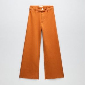 Orange Zara Marine Straight Jeans